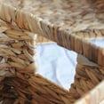 thumbnail image 4 of Straw Woven Storage Basket Portable Handle Fabrics Storage Case Hand Made Sundries Container (Size L), 4 of 6