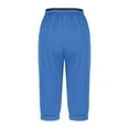thumbnail image 6 of Audhol Workout Leggings for Women! Women's Yoga Pants Stretchy Soft Drawstring Workout Pants Outdoor Athletic Causal with Pockets Yoga Leggings for Women Blue 4XL, 6 of 6