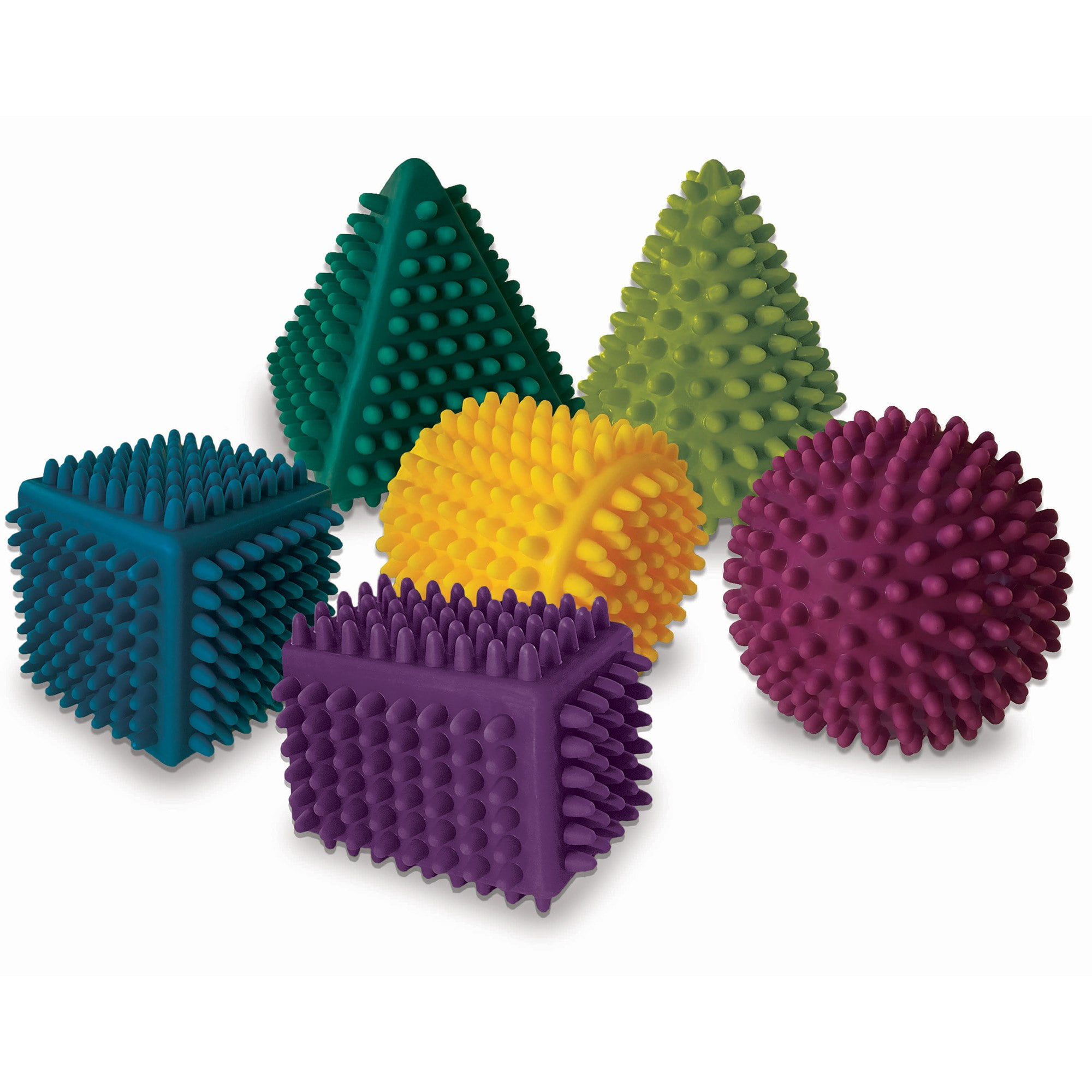 Hedstrom Sensory Shapes 6-Pack - Assorted Stimulating Shapes & Colors, Learning Toys, Develops Motor Skills & Coordination, Infants & Toddlers Ages 1+