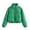 Green, variant on Women's Winter Coats Warm Leather Jacket Long Sleeve Solid Color Button zip up jacket Casual Short Coats (Khaki,S)