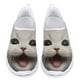 thumbnail image 1 of Zapatos para mujer, lindos zapatos planos sin cordones con estampado 3D de gato negro, zapatos transpirables para mujer para primavera/otoño, zapatos suaves antideslizantes, 1 of 5