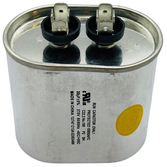 CR20X370, Run Capacitor Oval 20 Mfd. 370 Volt