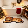 thumbnail image 5 of Kojanyu Polyester Lion Tiger Wolf Shaped Area Rug, Creative Decorative Floor Mat, Irregular Accent Rug for Bathroom Living Room Bedroom Indoor Home., 5 of 6