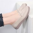 thumbnail image 6 of Big Size Women's Casual Loafers Slip On Leather Shoes Lightweight Walking Shoes Moccasins Classic Penny Loafer Flats Boat Shoes, 6 of 10