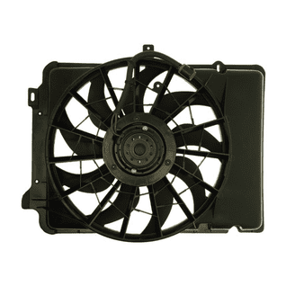 CPP Front Radiator Cooling Fan For 2009-2010 Ford Flex - Plastic Fan Assembly, OEM Fit