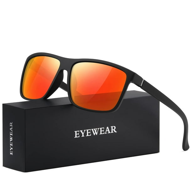 Gafas de sol KWHZXGYY polarizadas para hombre y mujer, negras