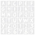 thumbnail image 1 of Unique Bargains Pochoirs à Lettres 6 Pouces, 36 Modèles d'Alphabet Réutilisables, Ensemble de Pochoirs Style 2, Blanc, 1 of 6