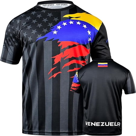 Venezuela Soccer Jersey for Men & Women, Lightweight Moisture Wicking Football Fan Shirt, Athletic Fit