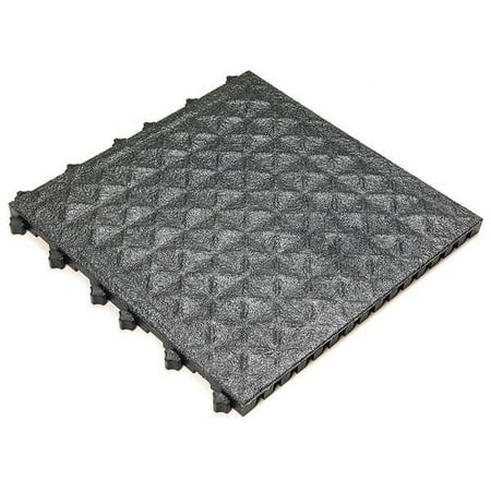 Ergo Advantage Safe-Flex Antislip Floor Mat,Black,18" x 18",PK10 AG1