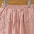 thumbnail image 7 of Women's Plus Size Cotton Linen Pants, Embroidered Wide Leg Pants, High Waisted Loose Fit Boho Trousers, Comfortable Breezy Casual Palazzo Pants for Women Spring Summer Pink L, 7 of 7