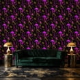 thumbnail image 6 of Magic Peel and Stick Wallpaper Mystical Forest Design Crescent Moons Glowing Wall Mural 23.6in x 9.8ft Self Adhesive Removable Wall Paper Renter Friendly Wallpaper for Kids Bedroom Living Room, 6 of 8