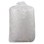 Angle View: Packing Peanuts, 20 cu. ft. Bag, S-Shaped, White, 45 in Bag Ht