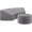 Gray(Round Sectional Sofa & Coffee Table), variant on Catalina 2Pc Furniture Cover Set