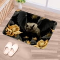 thumbnail image 5 of Bat Non-Slip Polyester Outdoor Carpet Bath Rug Door Mat - Machine Washable, 5 of 6