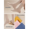 thumbnail image 6 of 5 Pairs Colorful Lightweight Cotton Casual Crew Sock for Women, 6 of 6