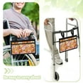 thumbnail image 3 of Jiueut Hippie Flower Wheelchair Side Bags for the Armrest Wheelchair Bags to Hang on Side 2 Pockets for Seniors Removable Power Wheelchair Side Bags for the Armrest, 3 of 7