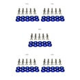thumbnail image 2 of Riwesomey Tornillos cóncavos para motor de parachoques de coche M6 JDM 10 Uds sujetadores hexagonales modificados arandela de guardabarros Type2 NO2, 2 of 6