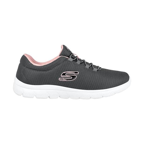 Tenis Skechers Summits para Mujer 10000MXGYPK gris oscuro 26