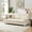 Beige, variant on 82" Modern Snowfleece Fabric 3-Seater Sofa, Comfy Upholstered Couch for Living Room Bedroom Office.Beige