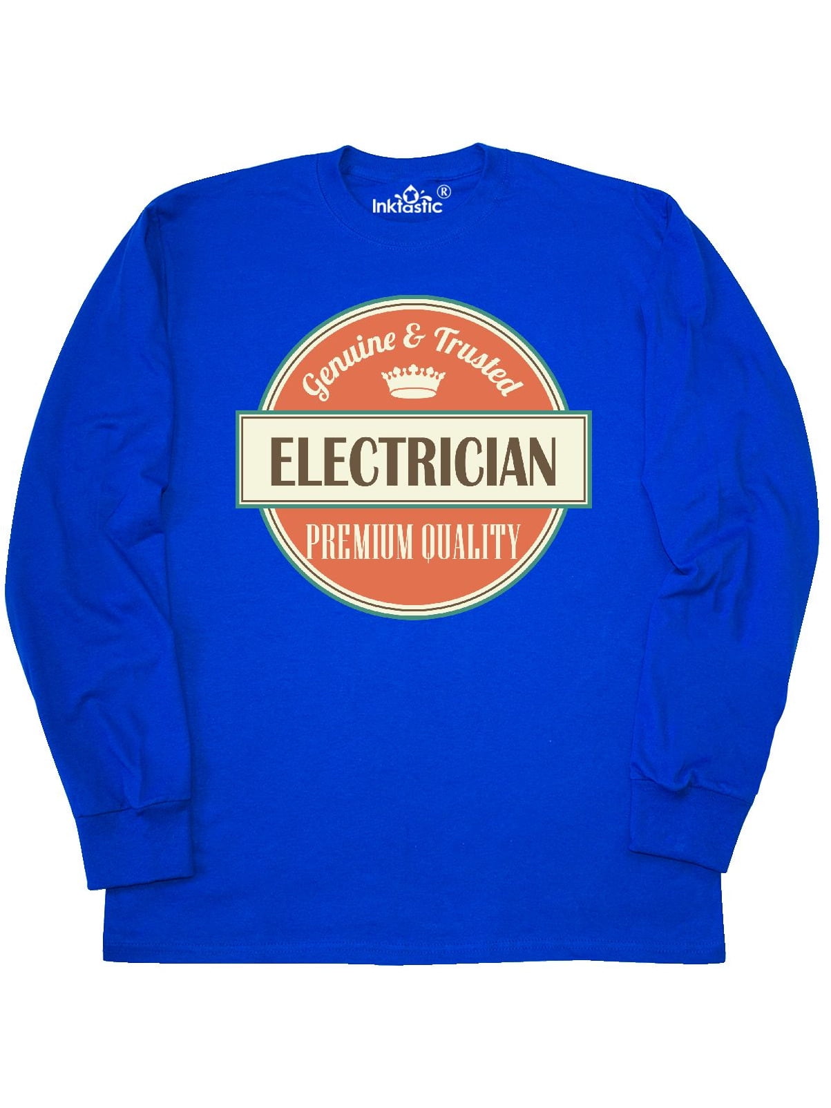 Inktastic Electrician Funny Gift Idea Long Sleeve T-Shirt Retired Occupations