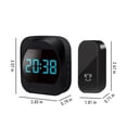 thumbnail image 3 of Self-Powered Wireless Doorbell with Digital Clock & Temperature Display, IP44 Weatherproof Button, US Plug Receiver for Home/Office, 3 of 7