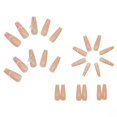 thumbnail image 2 of Coffin Fakes Nails Uñas extralargas para mujer, uñas de lujo, uñas con diamantes de imitación, uñas postizas acrílicas, uñas de bailarina de cobertura completa, 24 piezas, 2 of 5
