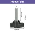 thumbnail image 2 of 4Pack Metric Carbon Steel Clamping Screw Knob T Shaped Thumb Screws M6 x 25mm, 2 of 5