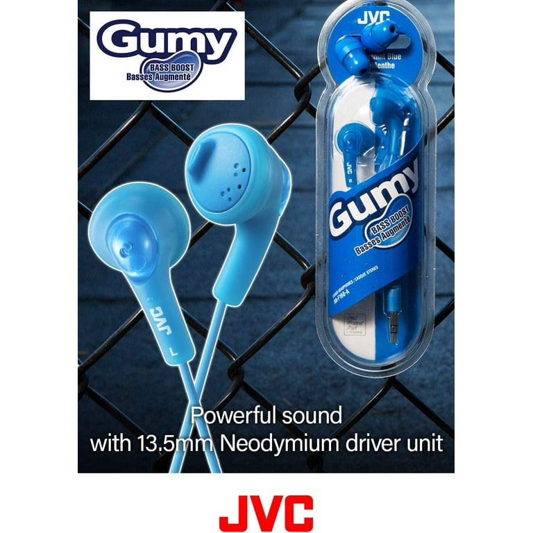 JVC Gumy Earbuds, In-Ear Headphones, Vibrant Colors, Snug JVC Gumy Earbuds, In-Ear Headphones, Vibrant Colors, Snug