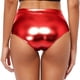 thumbnail image 4 of MKLEKYY Pantalones Cortos De Mezclilla Para Mujer, De Cintura Alta, Metálicos, Tipo Botín, Para Bailar, Ropa De Club, 4 of 4