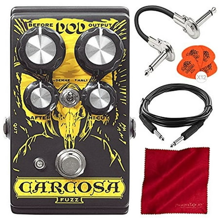 Digitech DOD Carcosa Fuzz Analog Distortion Pedal for Guitar and Bass with