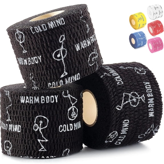 Cinta adhesiva para el pulgar WARM BODY COLD MIND Lifting Halterofilia negra