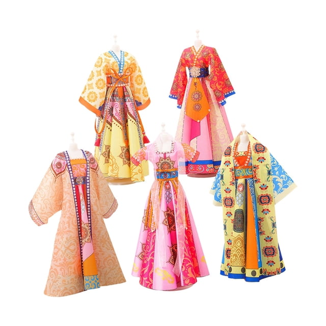 DIY Hanfu Ropa Juguetes, Kits de costura para niñas, Regalos para el día de San Valentín para niños, Kits de manualidades DIY Creatividad para edades para bailar
