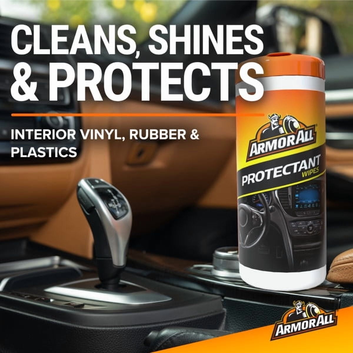 Armor All Original Formula Car Cleaning Protectant Wipes, 30 Count