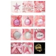 thumbnail image 2 of Minkissy 4Set Pink Multi Color Christmas Tree Decor PVC Iron Wire LED Lighting Festive Decoration 23.6*7.9*7.9in, 2 of 4