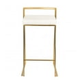 thumbnail image 2 of Heavenly Collection Black Stool with Gold stainless steel frame, 2 of 3