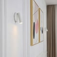thumbnail image 2 of Karpo Matte White Spotlight Sconce with Adjustable Head, Integrated LED, 3000K, 580 Lumen, 2 of 5