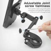 Dazone Bike Phone Mount Waterproof, Cell Phone Holder For Motorcycle Bicycle Handlebar, 360° Adjustable Universal Phone Mount Case with TPU Touch-Screen