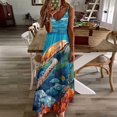 thumbnail image 3 of Nautical Green Sea Turtles Sleeveless Dress Woman Fashion Long Dresses Women's Summer Suit Dress Summer 2025 Women, 3 of 7