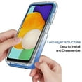 thumbnail image 5 of Dteck Case for Samsung Galaxy A14 5G,Shockproof Rubber Gradient Case Hyrbid PC Bumper Transparent Flexible TPU Back Protective Cover,Blue, 5 of 5