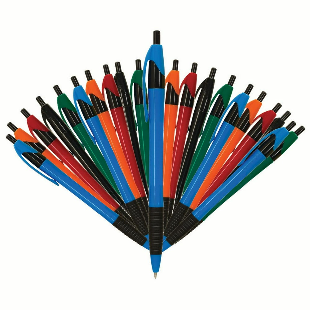 FARRYS WHOLESALE BULK PENS CONTOUR COLLECTION'' RETRACTABLE BALLPOINT PENS THE GRIPPED SLIMSTER