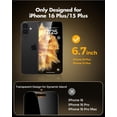 thumbnail image 3 of Protector de pantalla de privacidad UnbreakCable para iPhone 16 Plus/15 Plus, 3 of 9