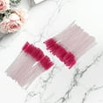 thumbnail image 4 of Unique Bargains 100 Pcs Portable Eyelash Brush for Vacation Rose Pink Faux Crystal Rob Nylon, 4 of 5