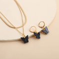 thumbnail image 4 of Bohemia Layered Butterfly Necklace and Earrings Insect Jewelry Set Boho Prom Party Festival Accessories for Women, 4 of 6