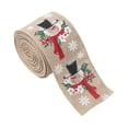 thumbnail image 4 of Shangren Christmas Ribbon Decoration Garland Burlap Ribbon Greeting Cards Tree Rattan for Snowman, 4 of 8