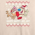 thumbnail image 3 of Ren & Stimpy - Happy Happy Joy Joy - Women's Lightweight French Terry Long Sleeve Shirt, 3 of 5