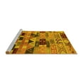 thumbnail image 2 of Ahgly Company Machine Washable Indoor Square Southwestern Yellow Country Area Rugs, 5' Square, 2 of 4