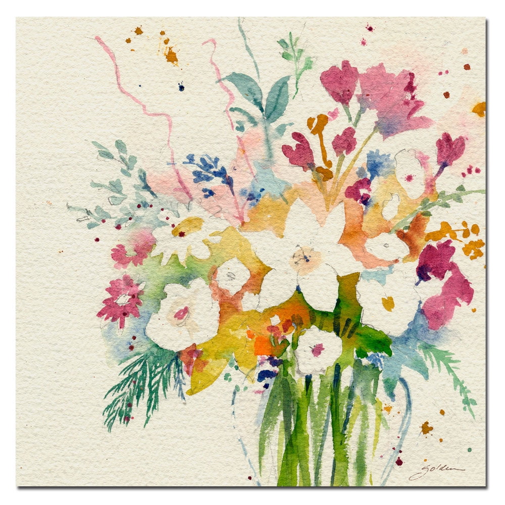 Trademark Art "Dream Bouquet" Canvas Art by Sheila Golden