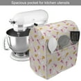 thumbnail image 2 of Sweets Stand Mixer Cover, Ice Cream Cones Stars Toppings Desert Pattern, Kitchen Appliance Organizer Bag Cover with Pockets, 5 Quarts, Pink Dark Yellow, by Ambesonne, 2 of 4