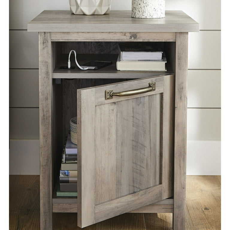 Better Homes Gardens Modern Farmhouse Side Table with USB