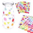 thumbnail image 5 of Cheers.US 3 Set/18 Pcs Round/Heart/Star Stickers, Round/Heart/Star Labels, Valentine's Day Love Decorative Sticker for Gift Packaging, Boxes, Crafting and Scrapbooking-5.91inx3.54inx0.12in, 5 of 7